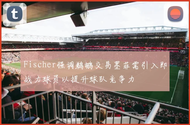 Fischer强调鹈鹕交易墨菲需引入即战力球员以提升球队竞争力